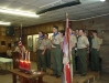 Stage full of Eagle Scouts       