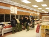 Scouts in the meat dept.  Like a dog on a bone.