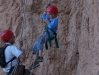This is an 8-year old Cub Scout who rappelled the cliff.